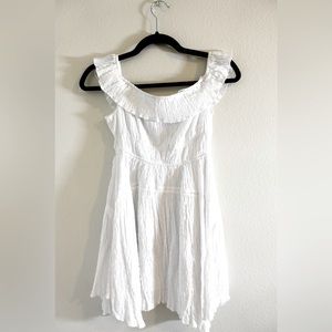 UO Aubrey Off-The-Shoulder Mini Dress